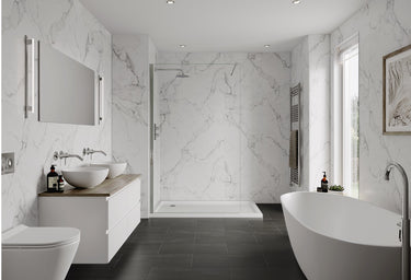 Calacatta Marble Linda Barker Multipanel Wall Panel